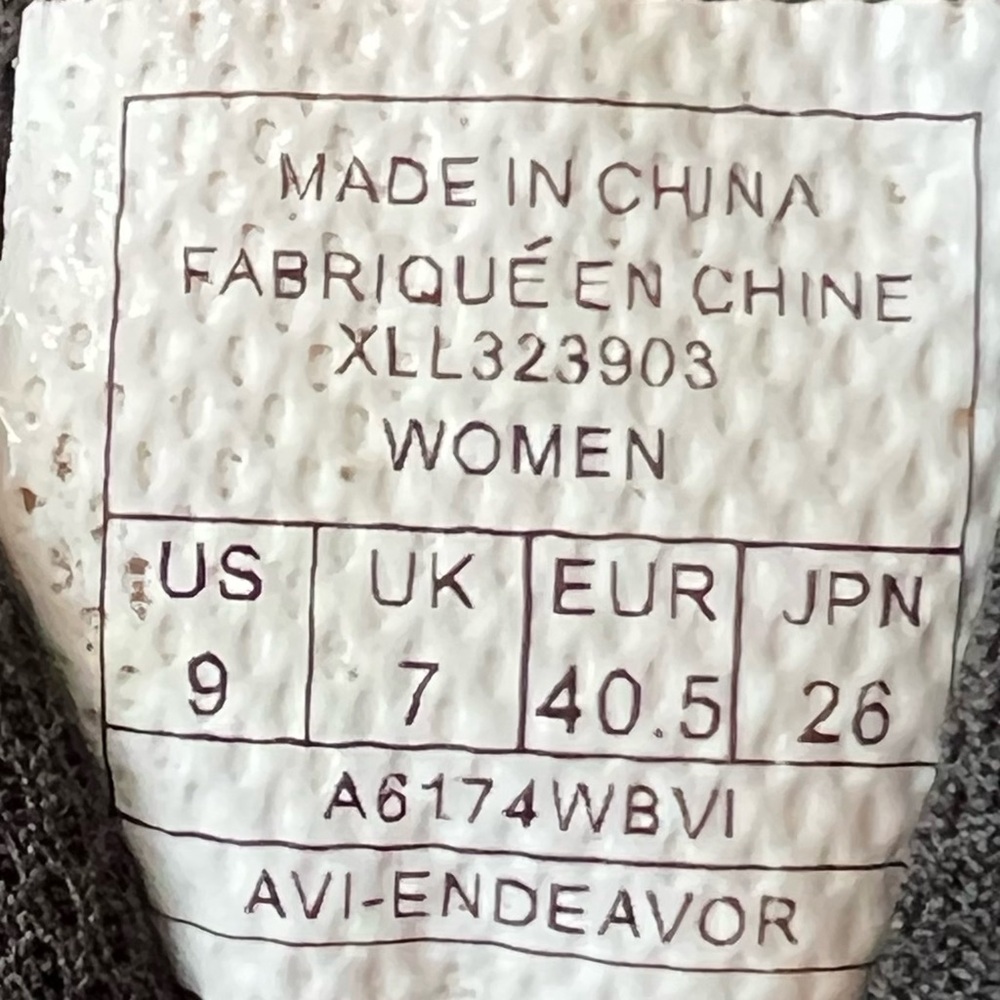 Avia Women's AVI-ENDEAVOR Running Shoes Black  Iron Grey and Lavender Size 9 - Picture 7 of 7